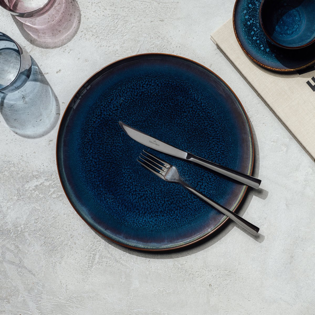 Assiette Plate CRAFTED bleu, LIKE. BY VILLEROY & BOCH