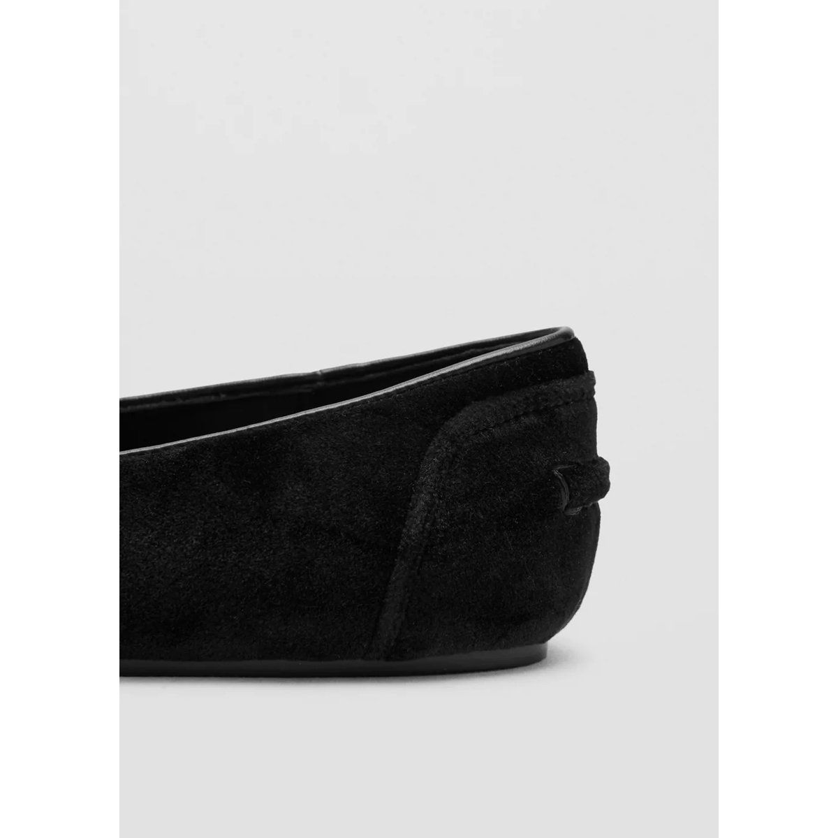 Mocassins velours noir, MANGO