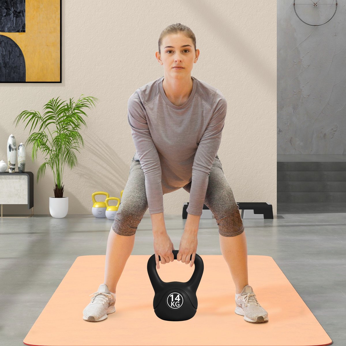 Kettlebell noir, HOMCOM