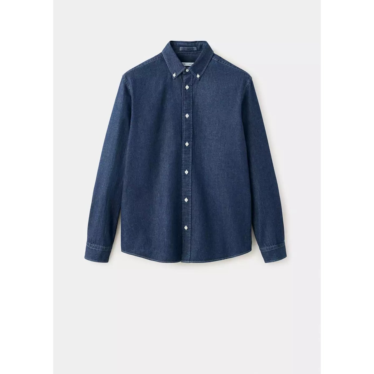 Chemise en jean regular-fit bleu moyen, MANGO MAN