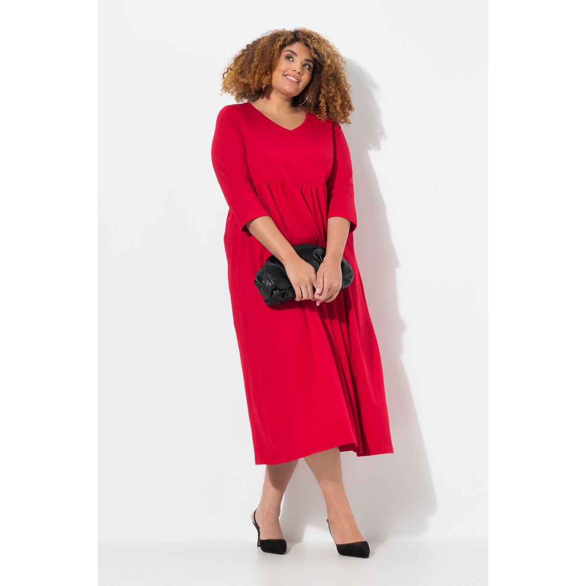 Robe en jersey avec poches, couture empire salsa, ULLA POPKEN