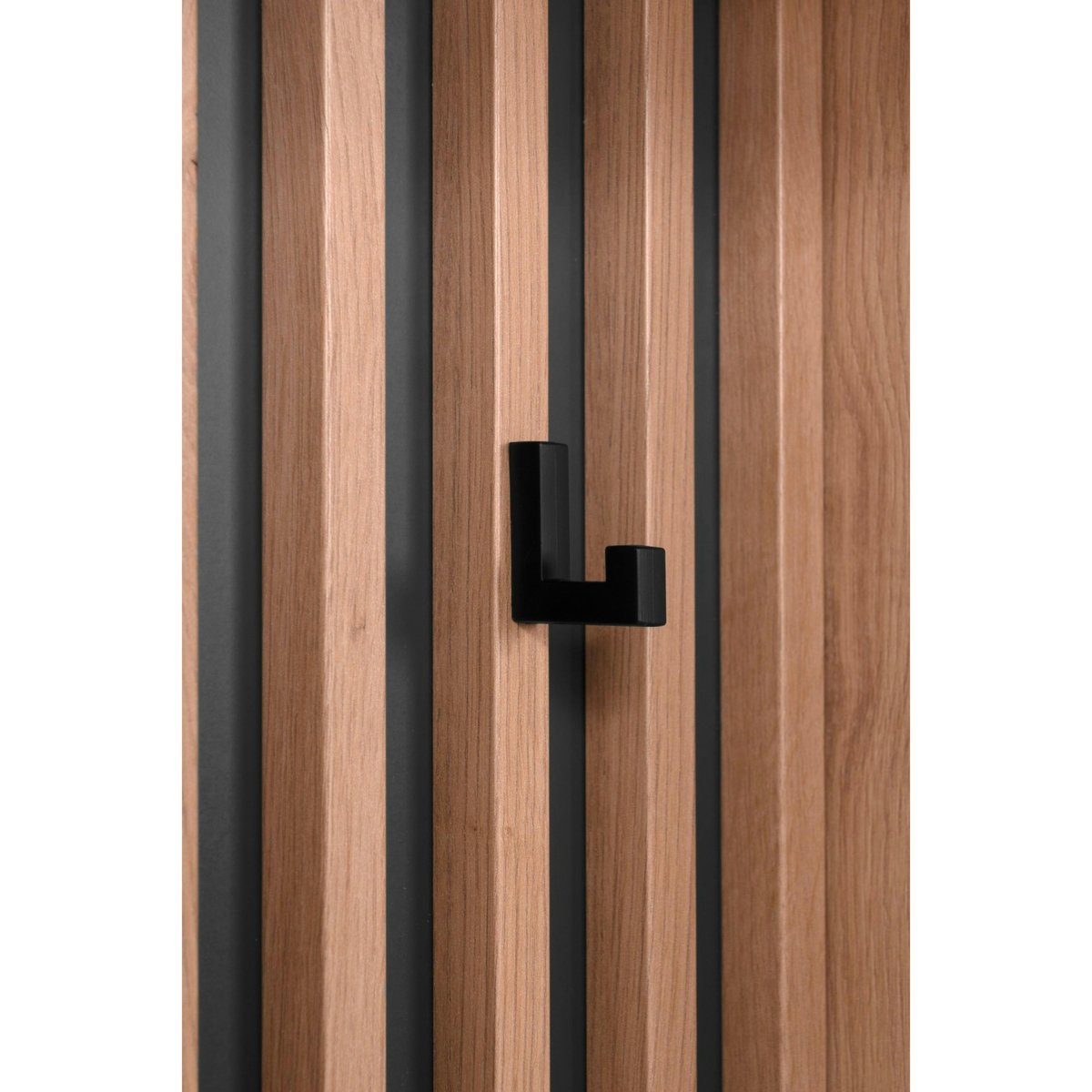 Vestiaire d'entrée moderne 1 porte avec miroir ALVA bois naturel, PIER IMPORT