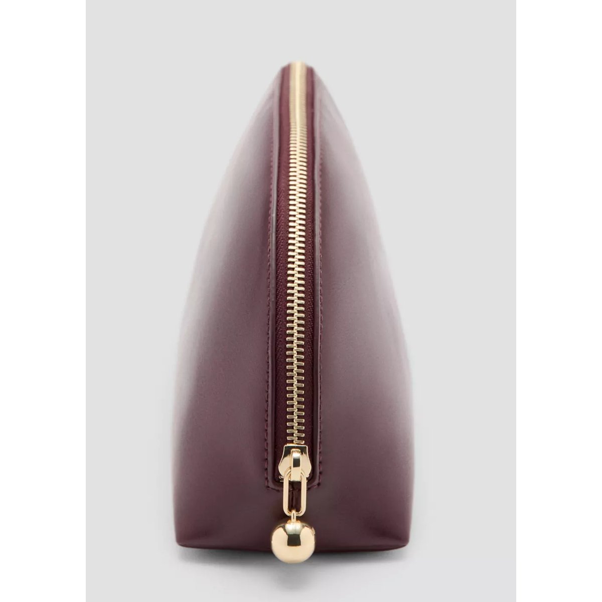 Grande trousse de toilette à perles bordeaux, MANGO