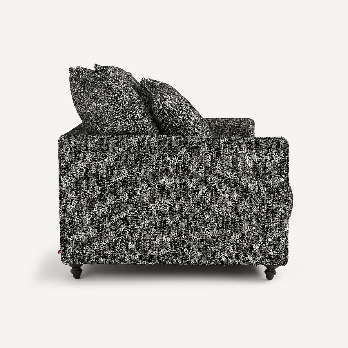 2-Sitzer-Sofa, ausziehbar, aus Bouclé, LAZARE schwarz, AM.PM