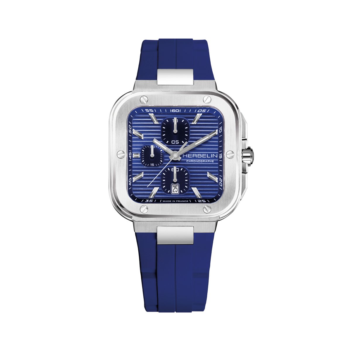 Montre Analogique  CAP CAMARAT argenté bleu bleu, HERBELIN