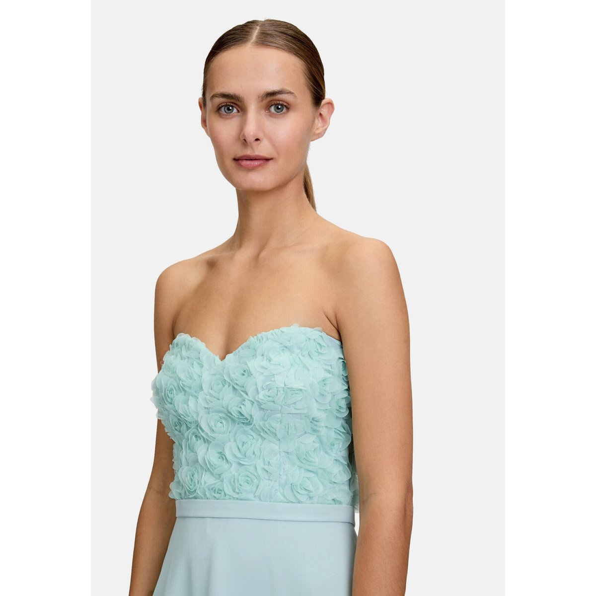 Robe de soirée à découpes summer mint, VERA MONT