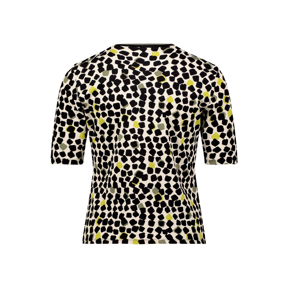 Cardigan façon t-shirt de texture côtelée beige/noir, BETTY BARCLAY