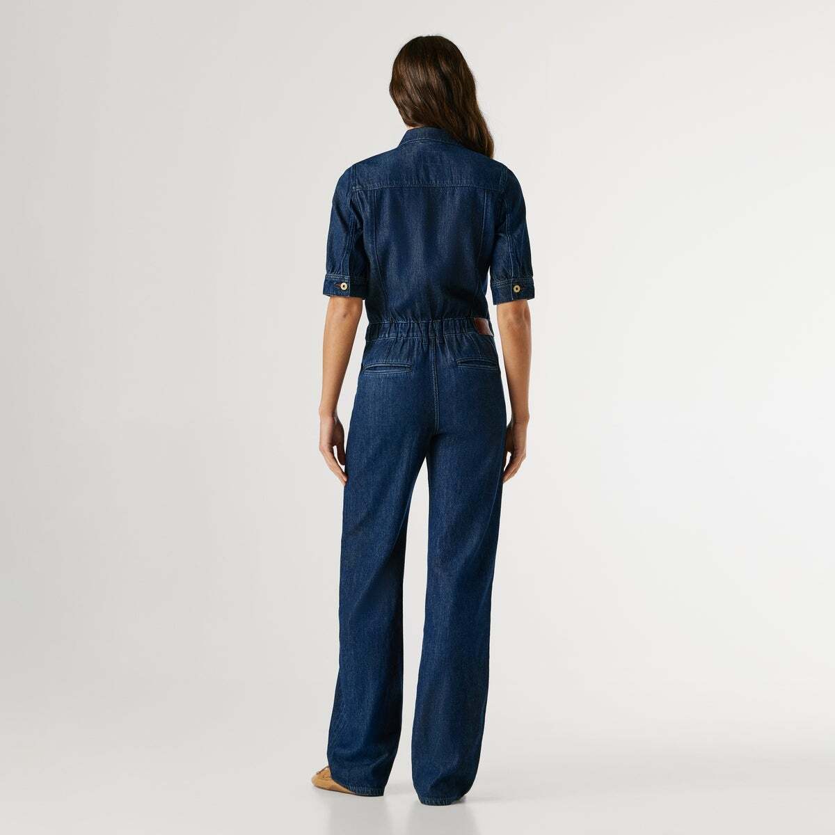 Combinaison Longue Coupe Regular En Denim 10oz indigo tencel blend denim, PEPE JEANS