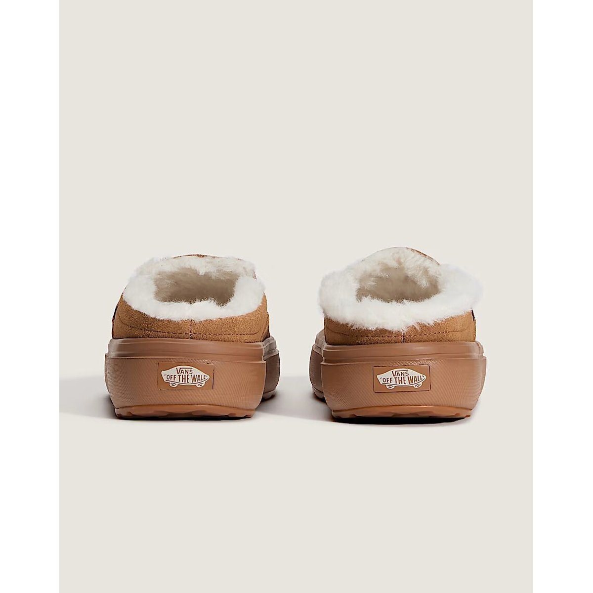 Zuecos MULES PLATFORM forrados beige , VANS