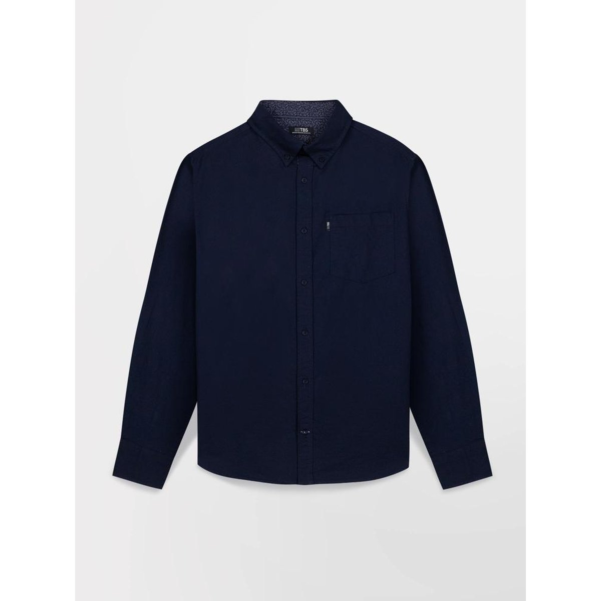Chemise manches longues LYKUSCHE marine, TBS