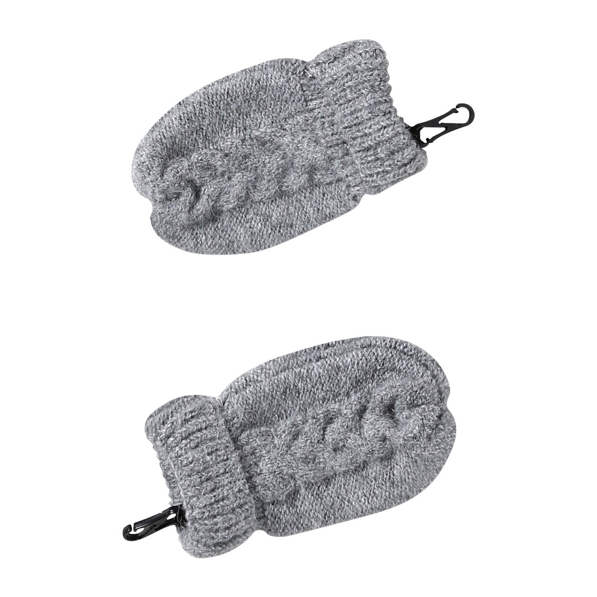 Ensemble bonnet, snood et moufles gris chiné, VERTBAUDET
