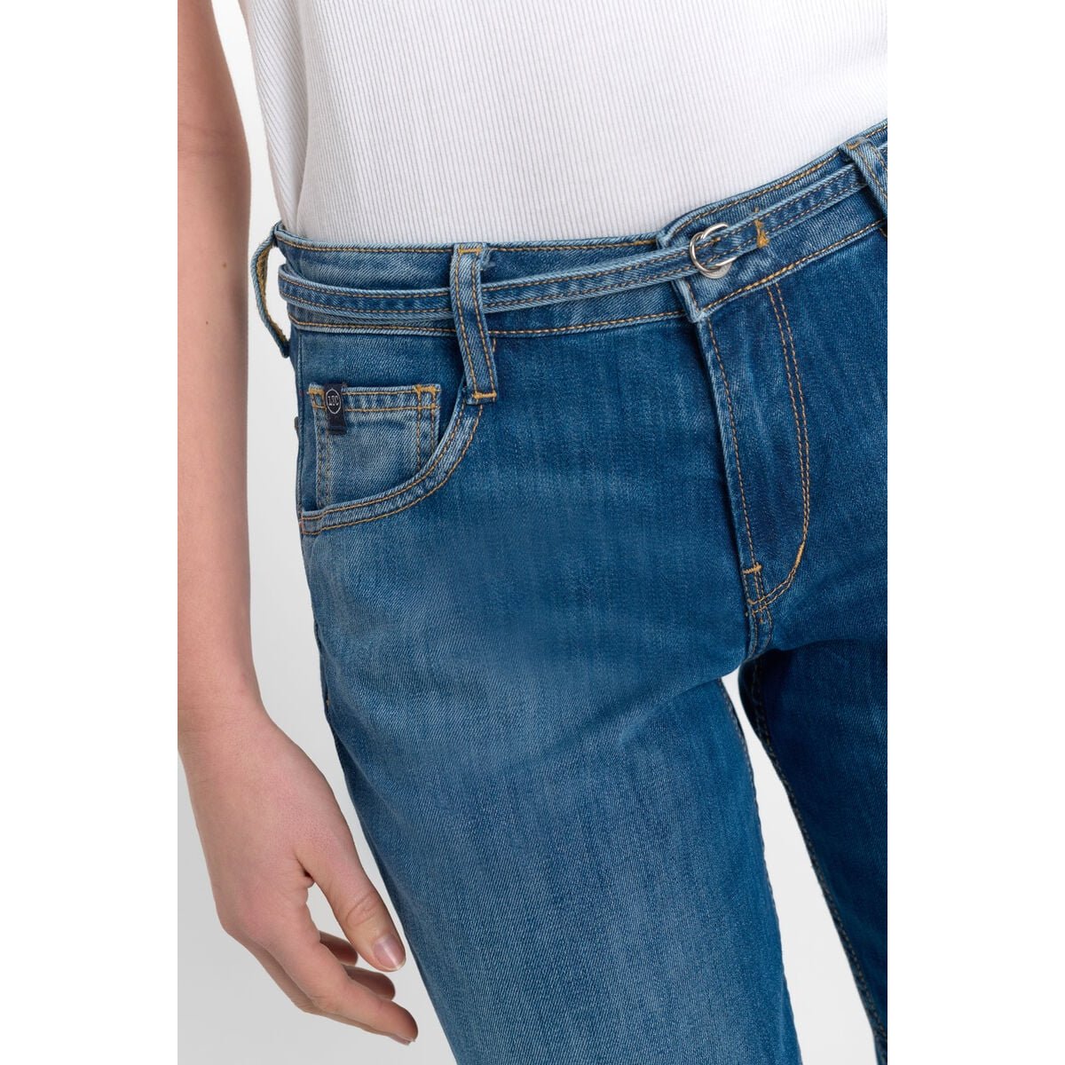 Jeans loose, large wide leg , longueur 34 blue, LE TEMPS DES CERISES
