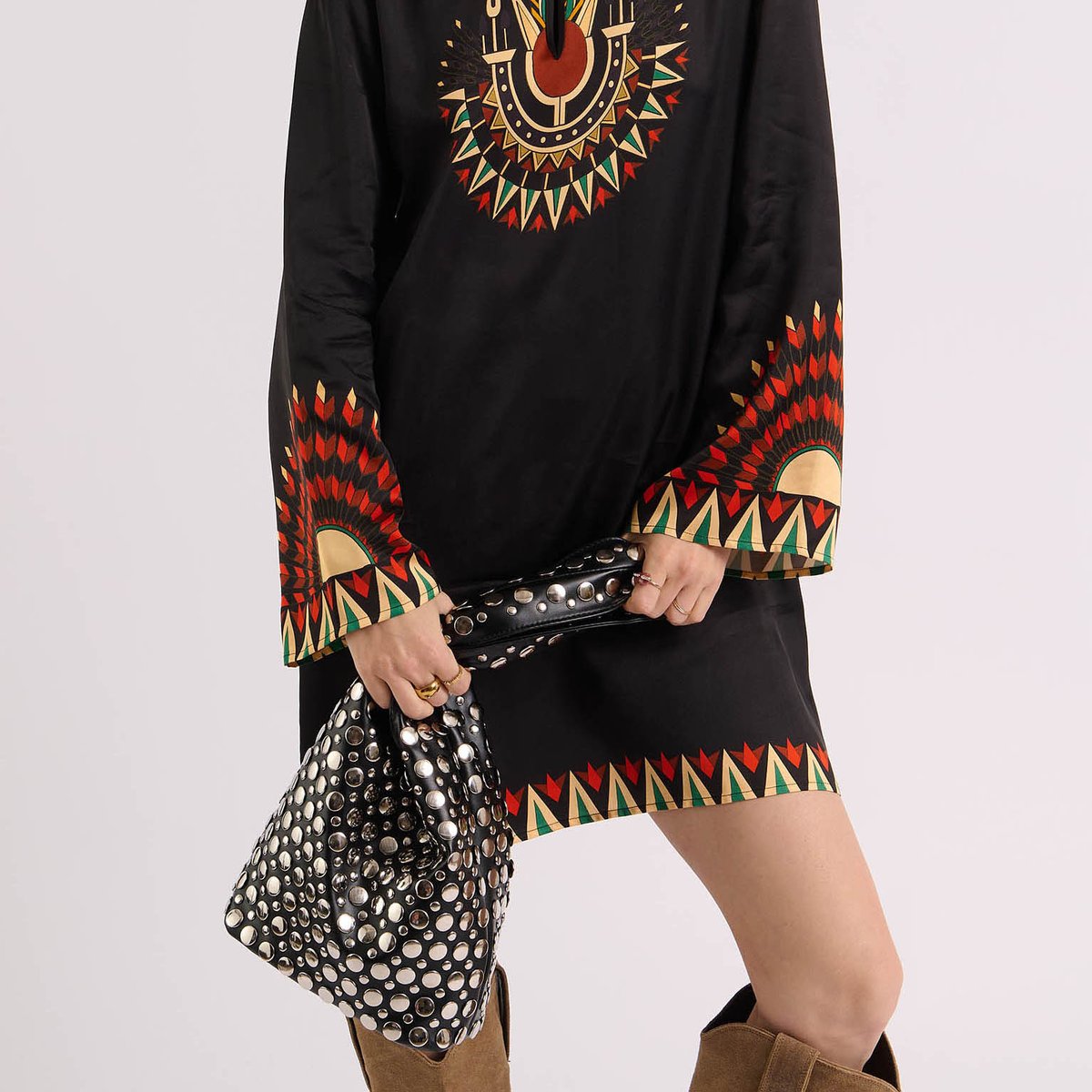 Sac seau studs GEENA noir, WILD