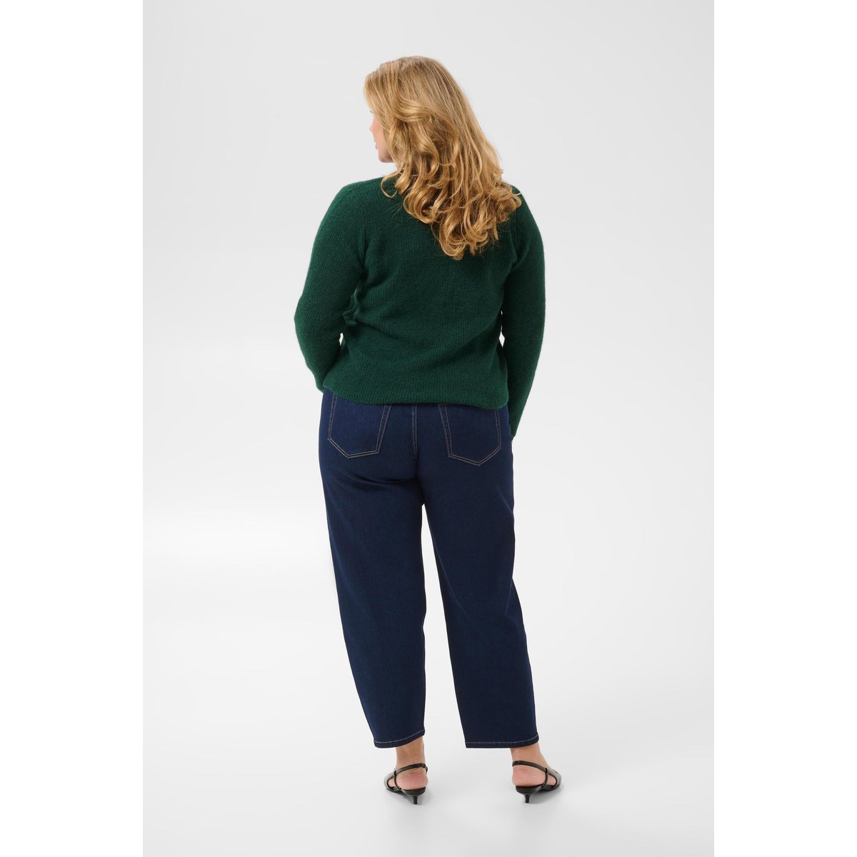 Cardigan à tricot vert ponderosa pine, KAFFE CURVE