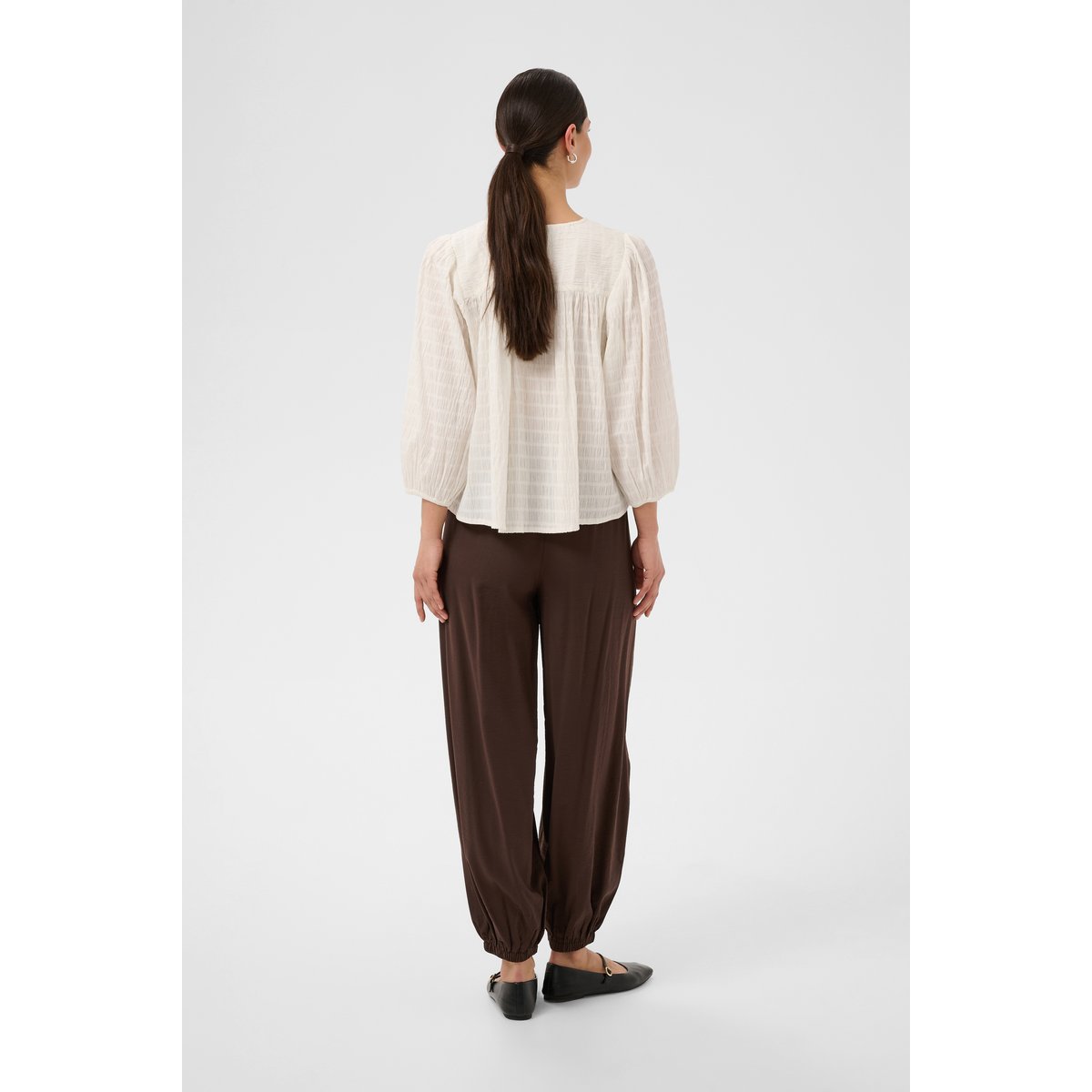Blouse à manches longues blanc chalk, KAFFE