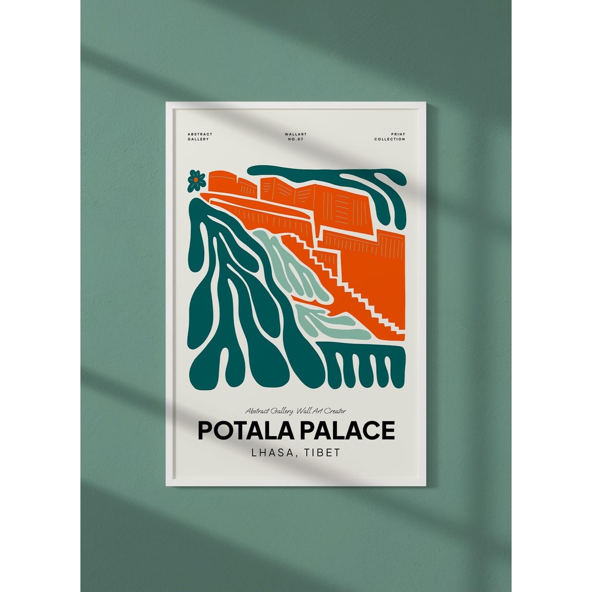 Affiche Tibet Palais du Potola blanc, L'AFFICHERIE