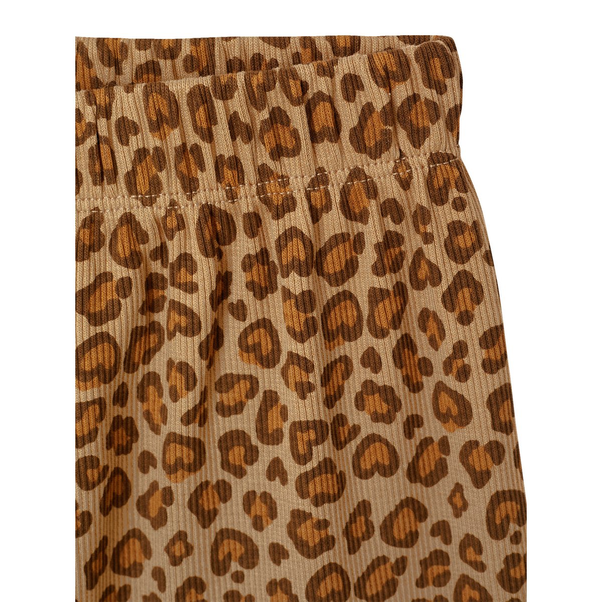 Legging en maille côtelé beige, VERTBAUDET