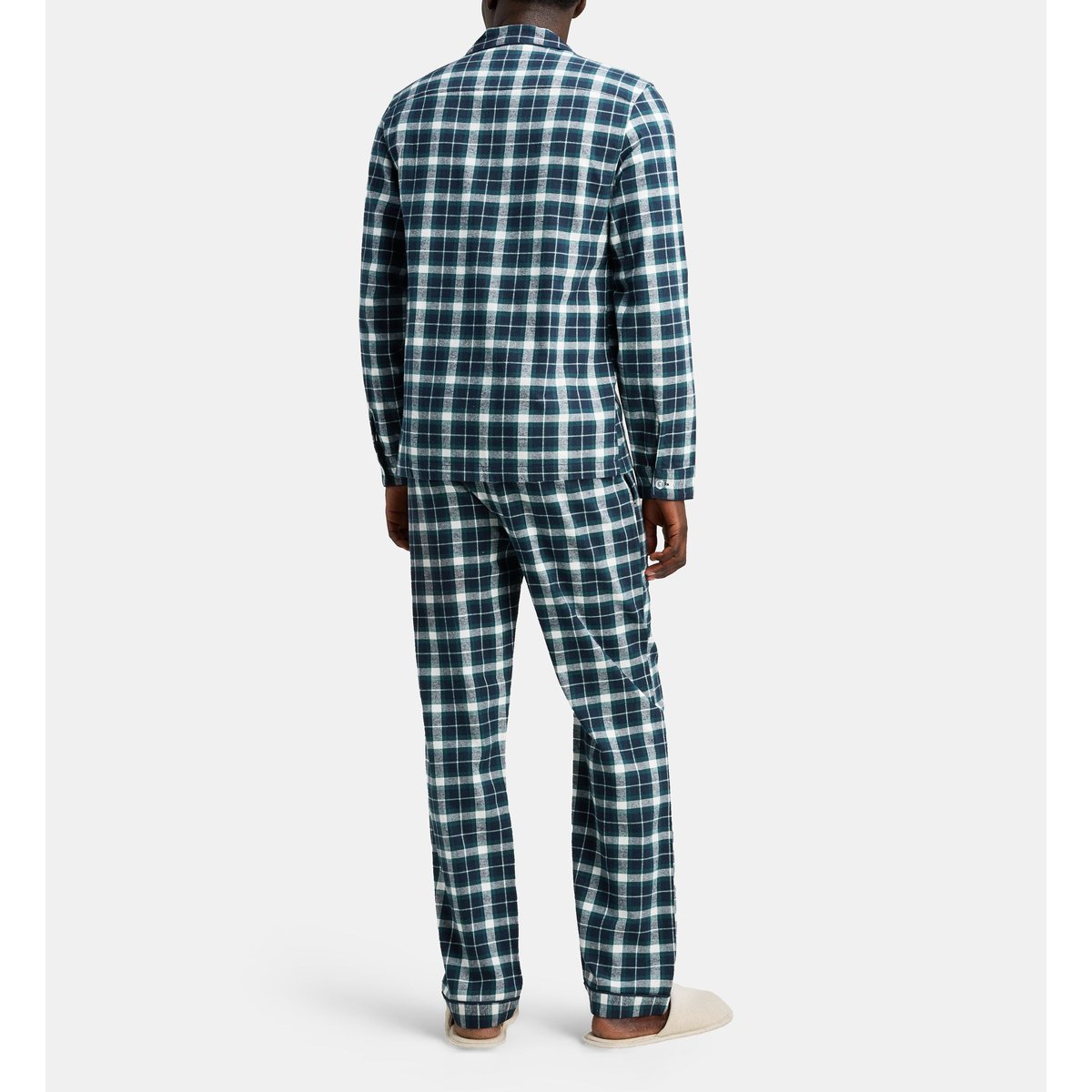 Ensemble pyjama domini en flanelle vert et multicolore, GALERIES LAFAYETTE