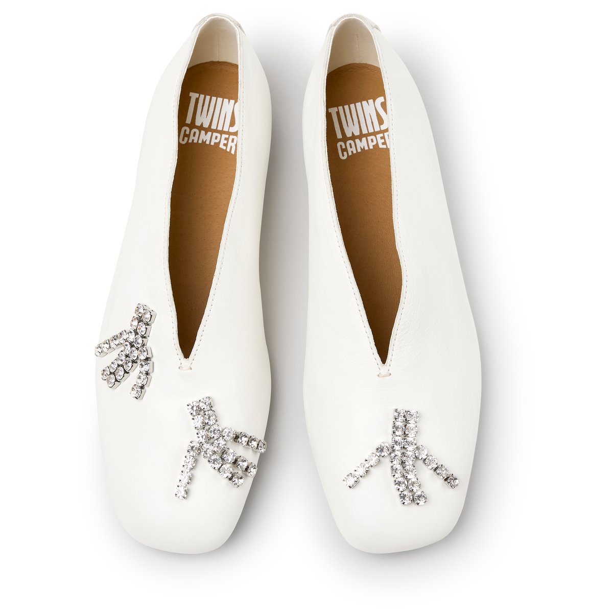 Ballerines Casi Myra Smooth Leather blanc naturel 002, CAMPER