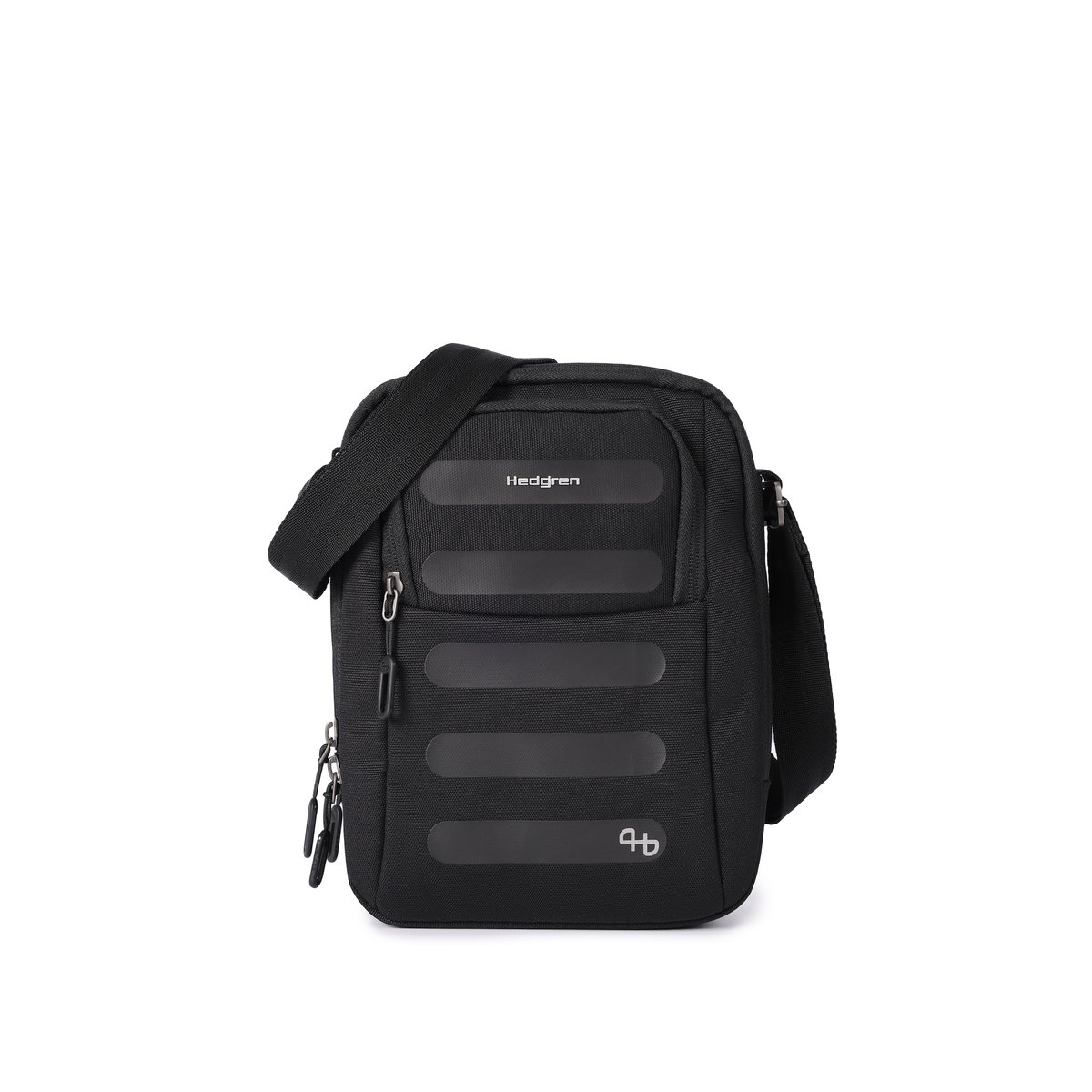 Sac bandoulière vertical moyen sécurisé RFID black, HEDGREN