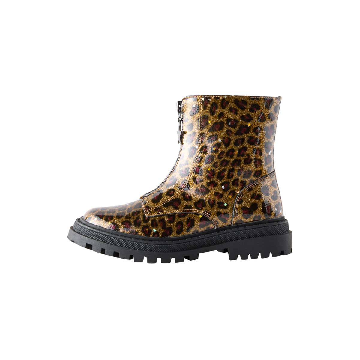 Bottines zippées sur le devant imprimé léopard, NEXT