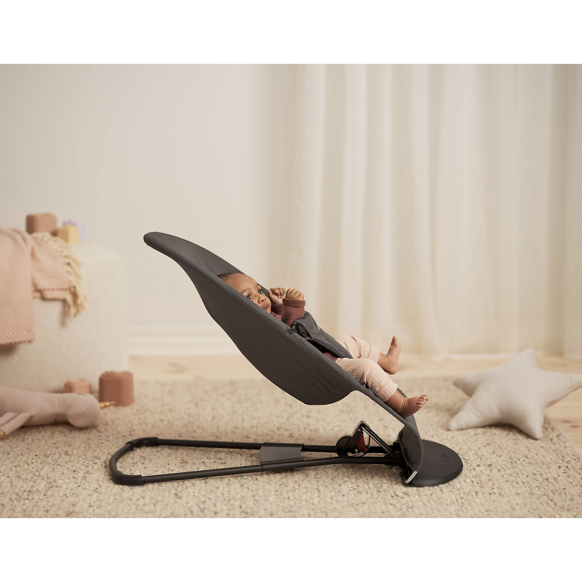 Transat balance soft tri-fabric anthracite, BABYBJORN