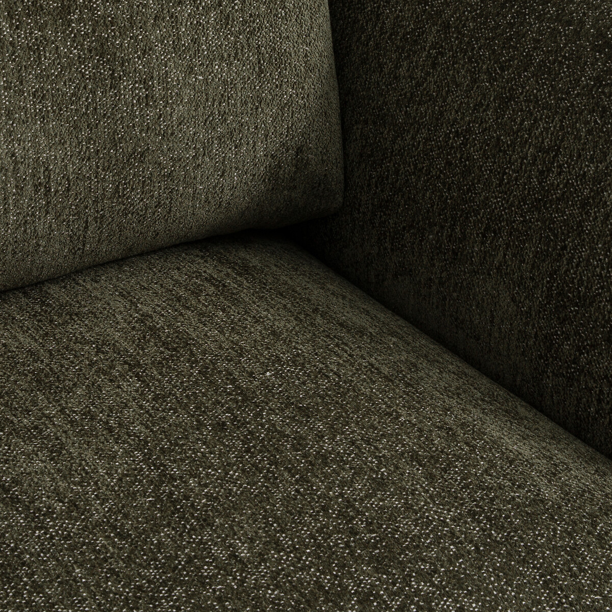 Edith 3-Seater Sofa Bed in Marl Chenille khaki, LA REDOUTE INTERIEURS