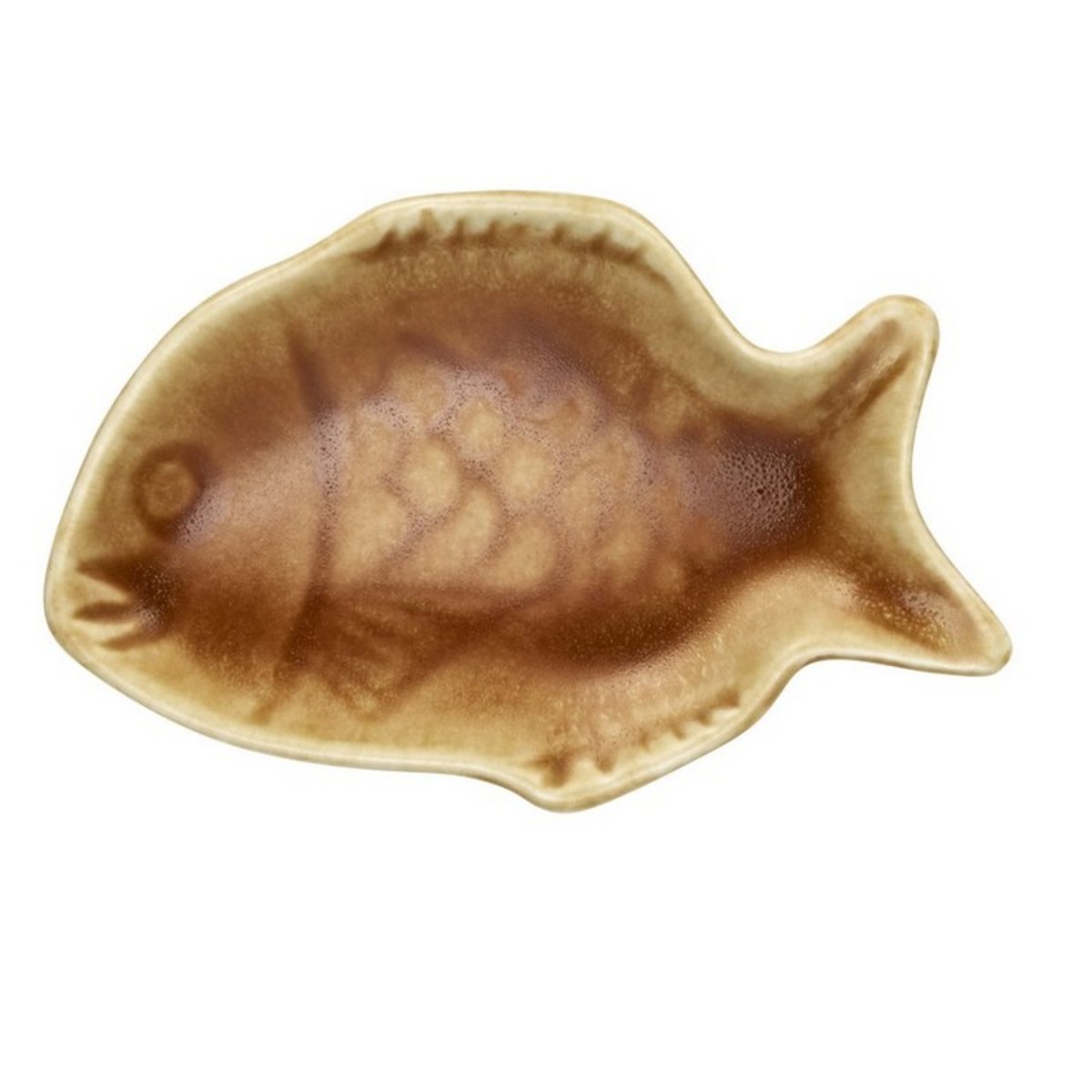 Mini assiette poisson grès brique, MADAM STOLTZ