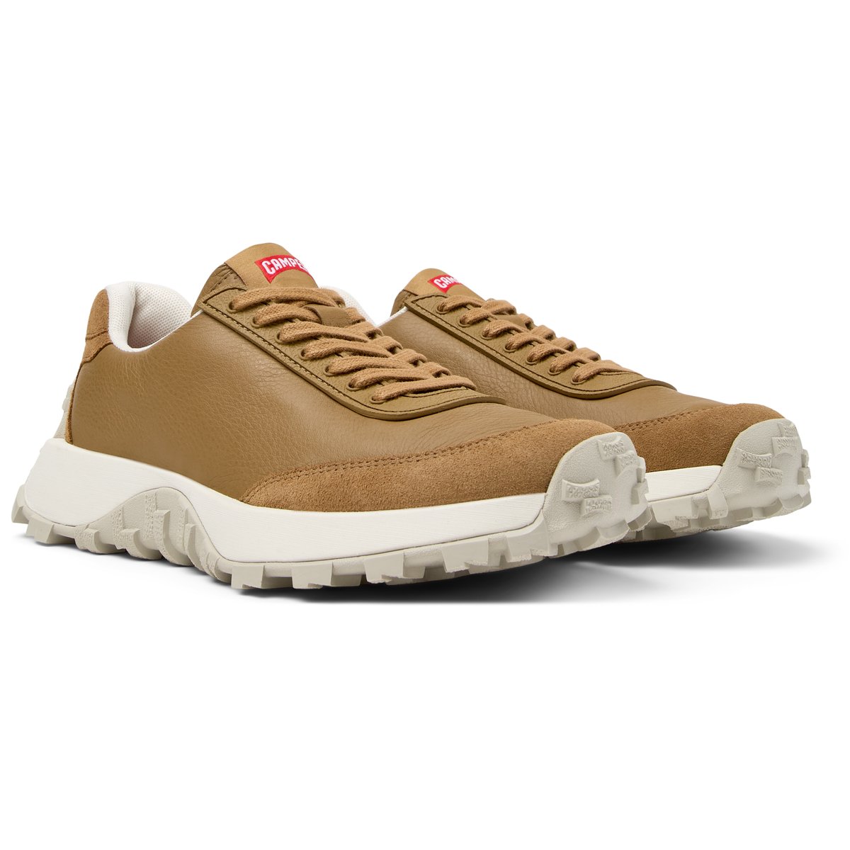 Baskets Drift Trail Smooth Leather marron moyen, CAMPER