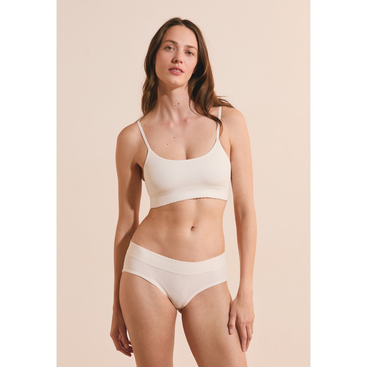 Shorty en pointelle DAILY SEAMLESS ecru, ETAM