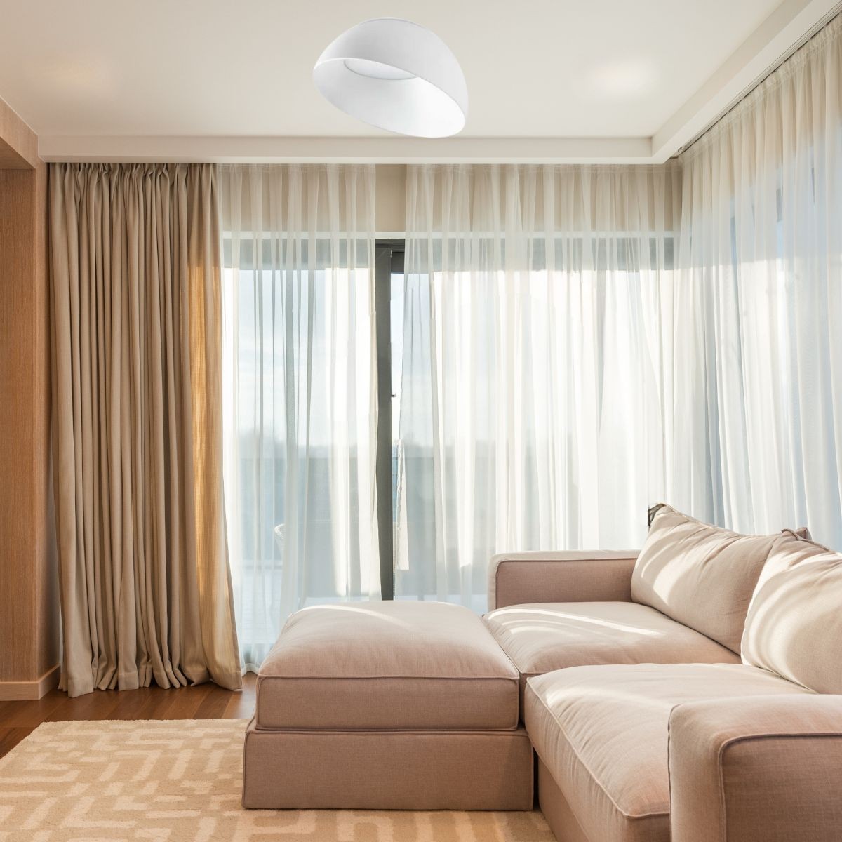 Plafonnier    COROLLA blanc, IDEAL LUX