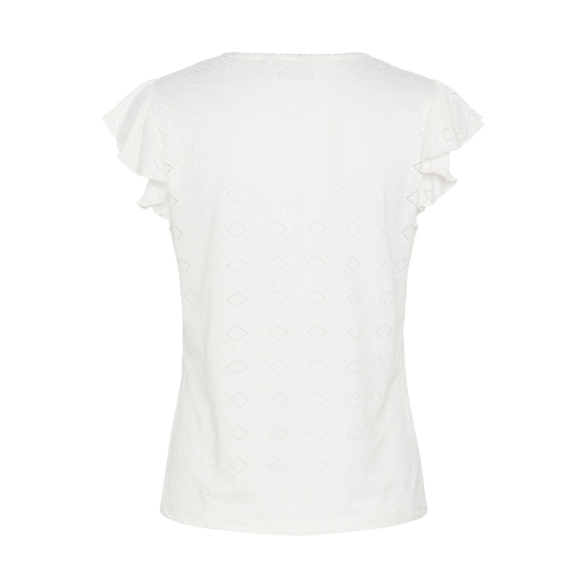 Blouse à manches courtes blanc chalk, KAFFE