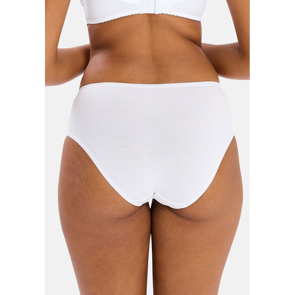Pack of 3 Simplement Knickers in Organic Cotton white + white + white, SANS COMPLEXE