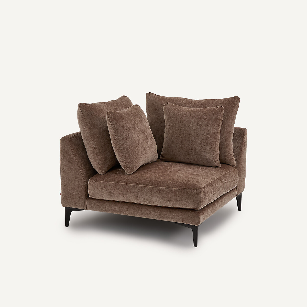Ecksofa aus Mischvelours, MODERNISTE, Design Emmanuel Gallina café latte, AM.PM X EMMANUEL GALLINA