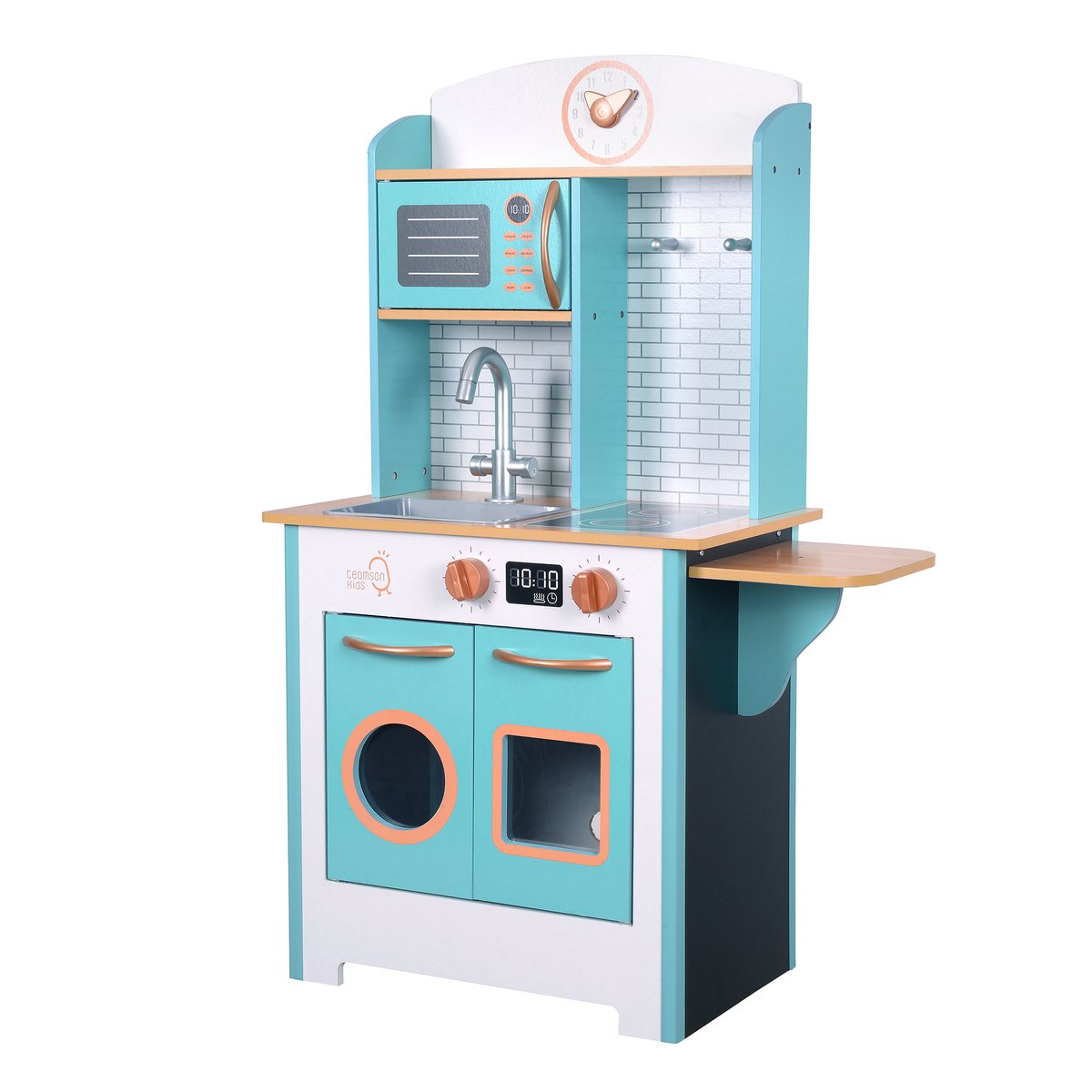 Cuisine Enfant Bois LITTLE CHEF bleu-blanc, TEAMSON KIDS