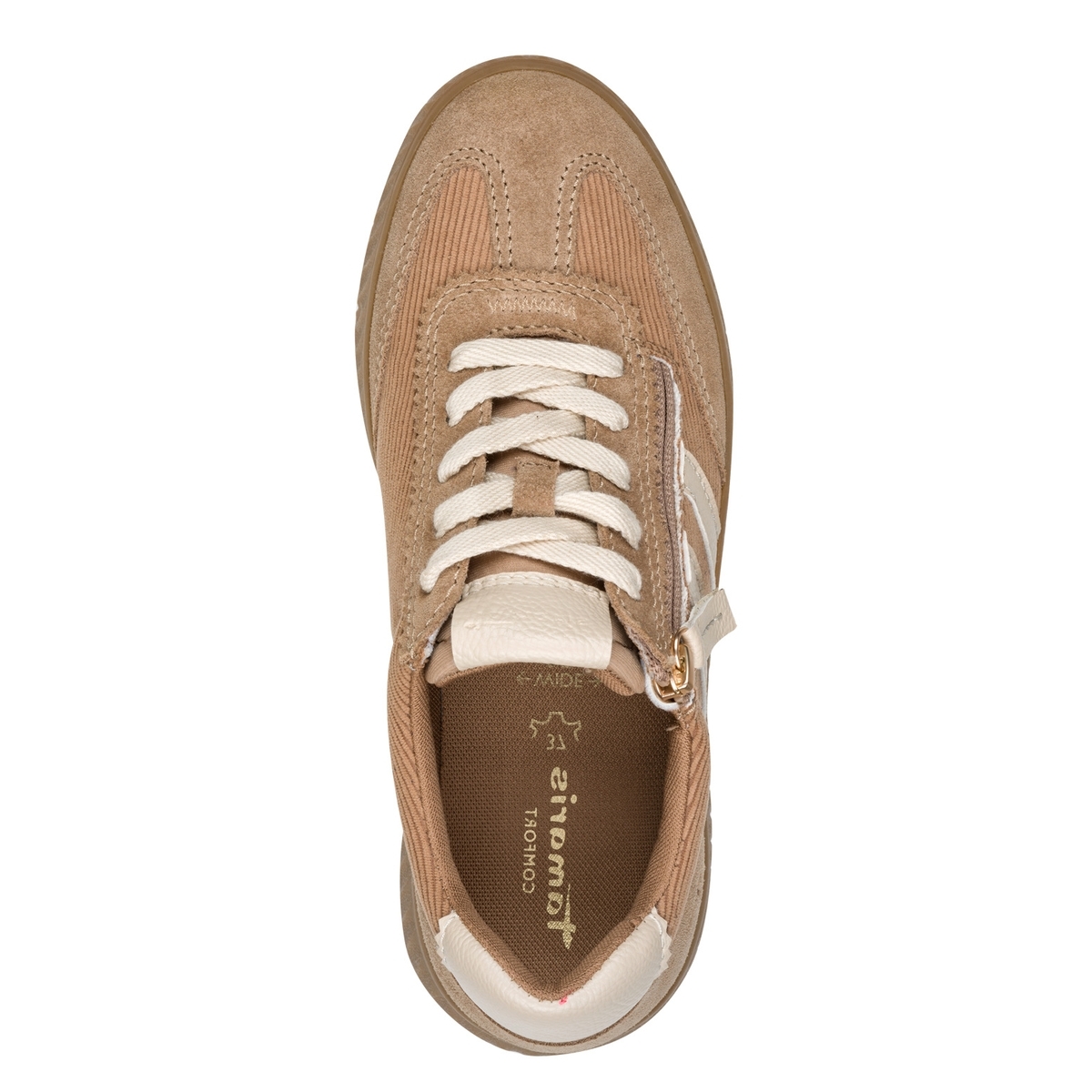 Basket comfort weite marron taupe clair, TAMARIS