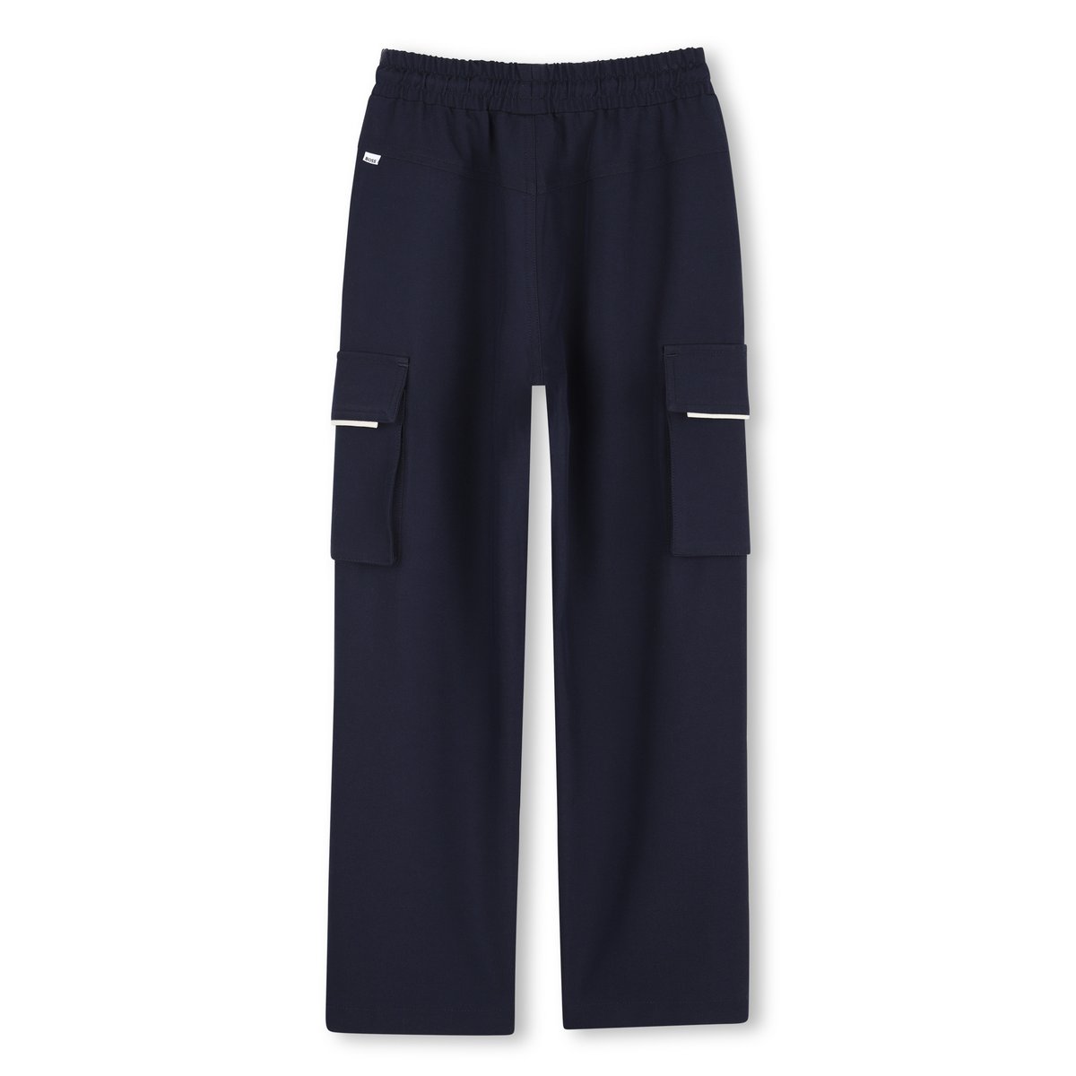 Pantalon élastiqué bleu cargo, BOSS KIDSWEAR