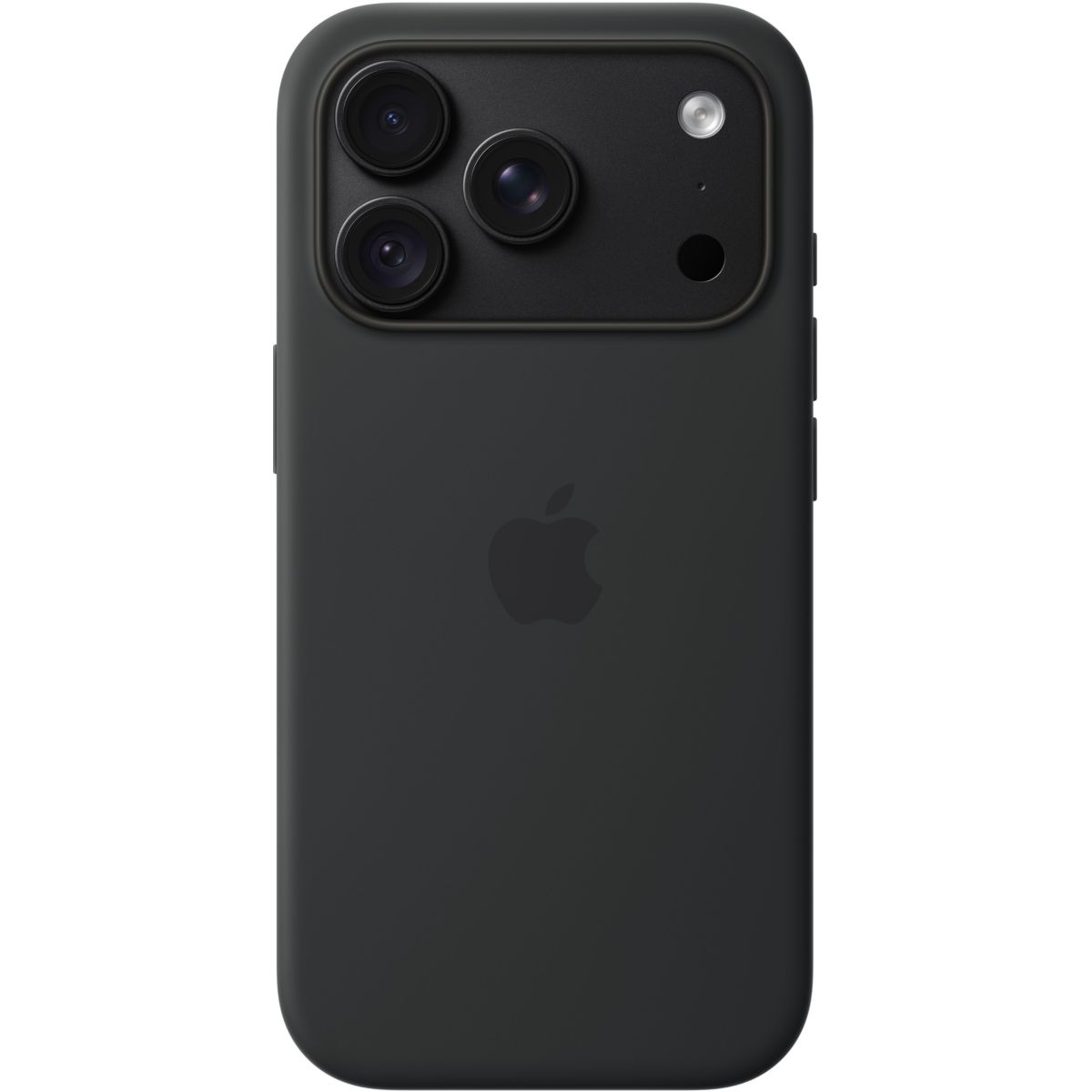 Coque iPhone 18 Pro Magsafe Noir Silicone couleur unique, APPLE