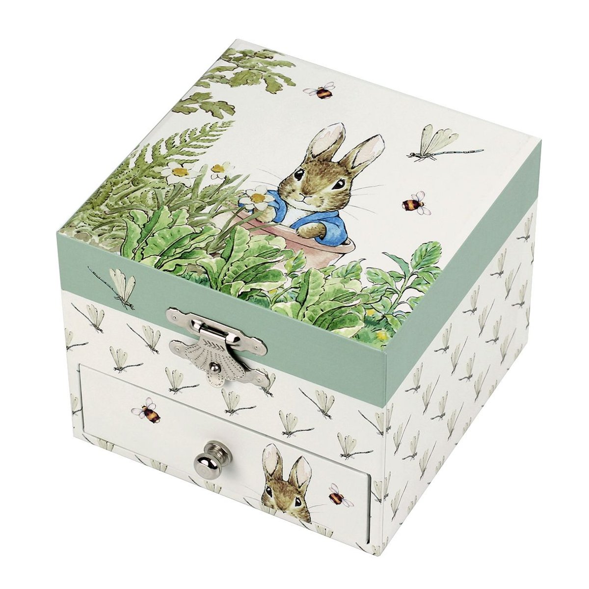 Coffret musical Peter Rabbit Libellule beige, TROUSSELIER