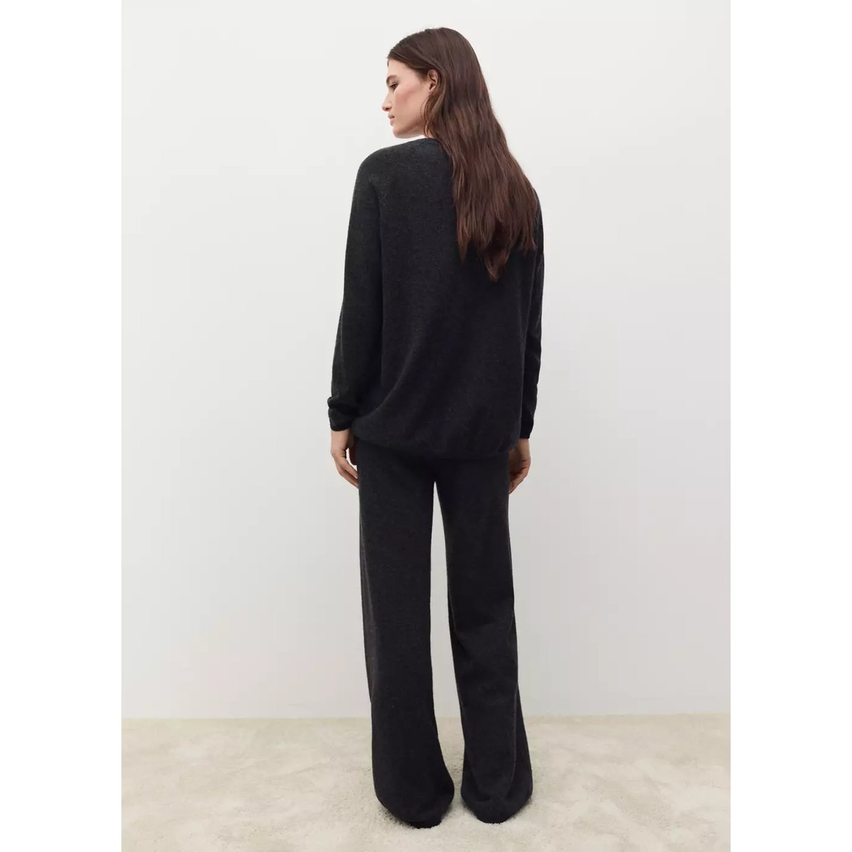 Pull-over 100 % cachemire gris anthracite, MANGO