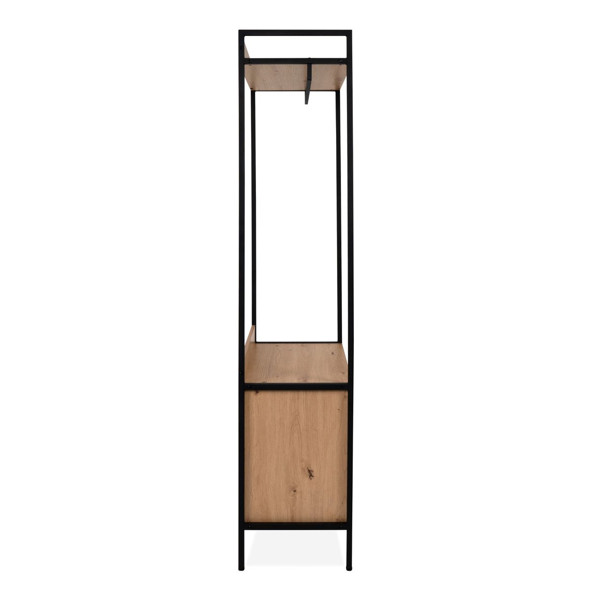 Dressing ouvert bois et métal bois clair, TERRE DE NUIT