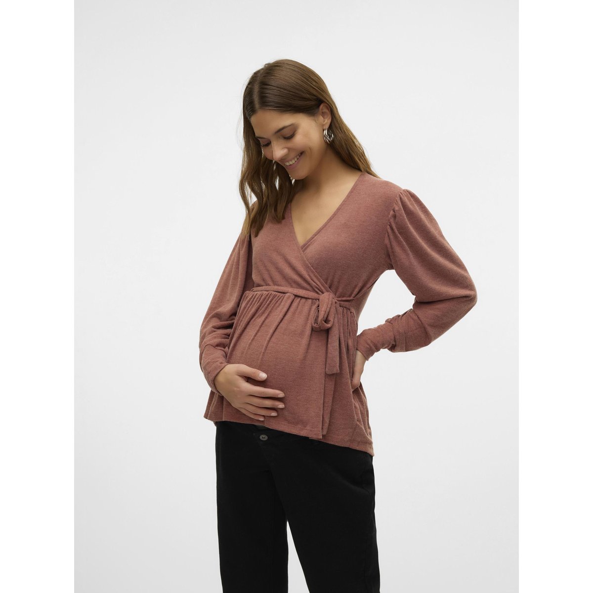Blouse mocha bisque, MAMA LICIOUS
