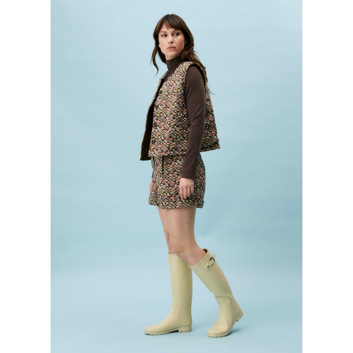 Gilet en coton LYSANDRA multicolore, FRNCH