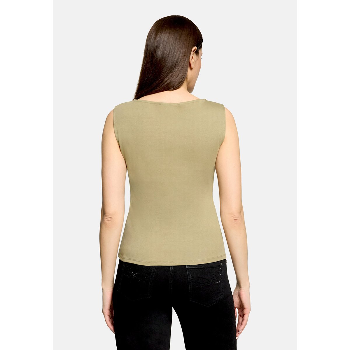 Top à bretelles à pierres fantaisie soft olive, BETTY BARCLAY