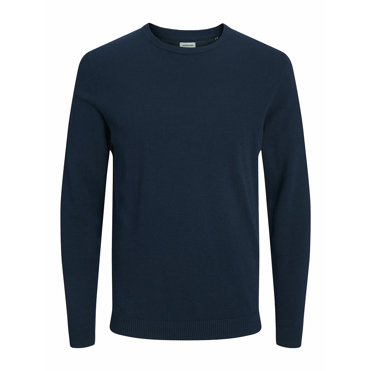Pullover mit rundem Ausschnitt, Feinstrick marine, JACK & JONES