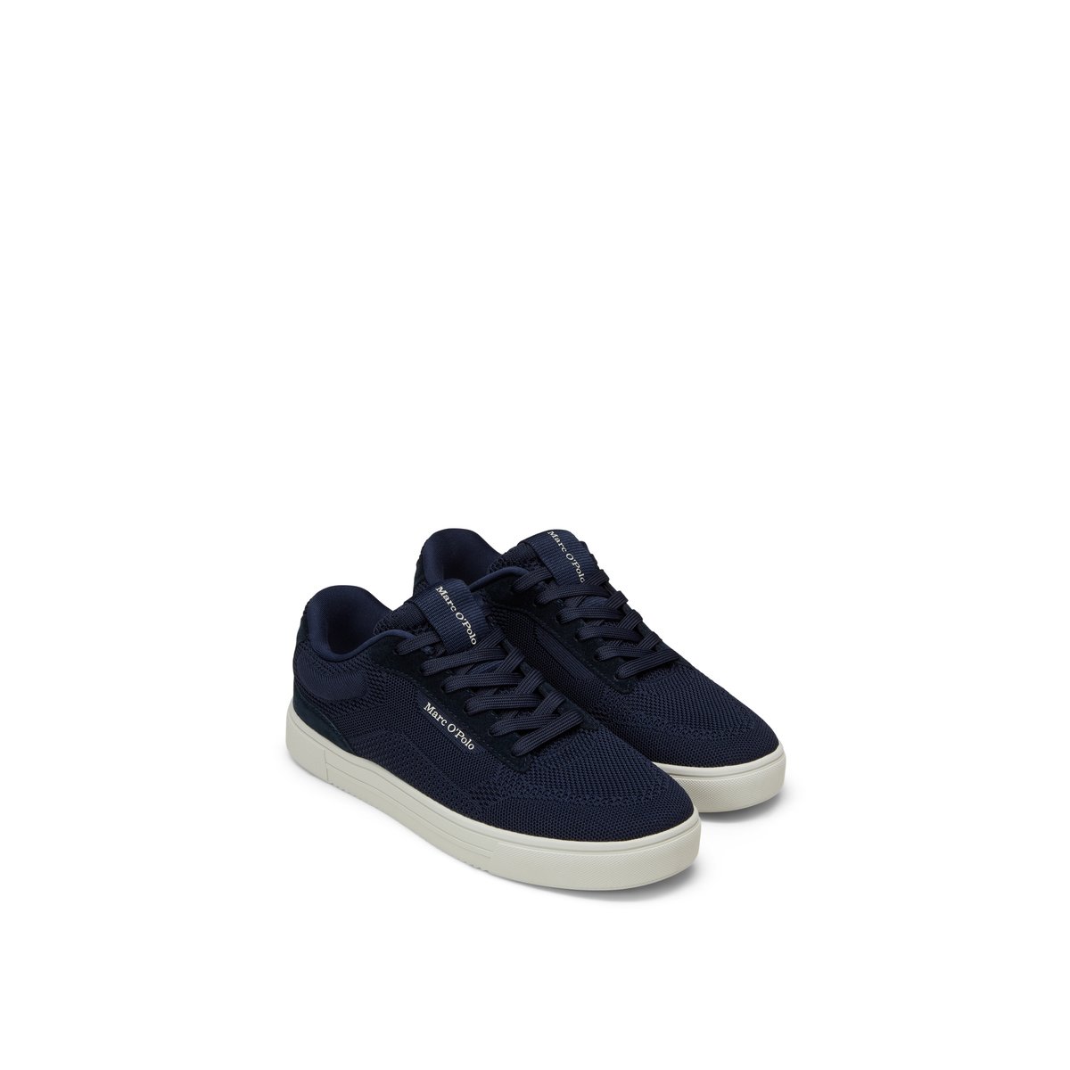 Sneaker modèle Jonas en matériau recyclé bleu foncé, MARC O'POLO