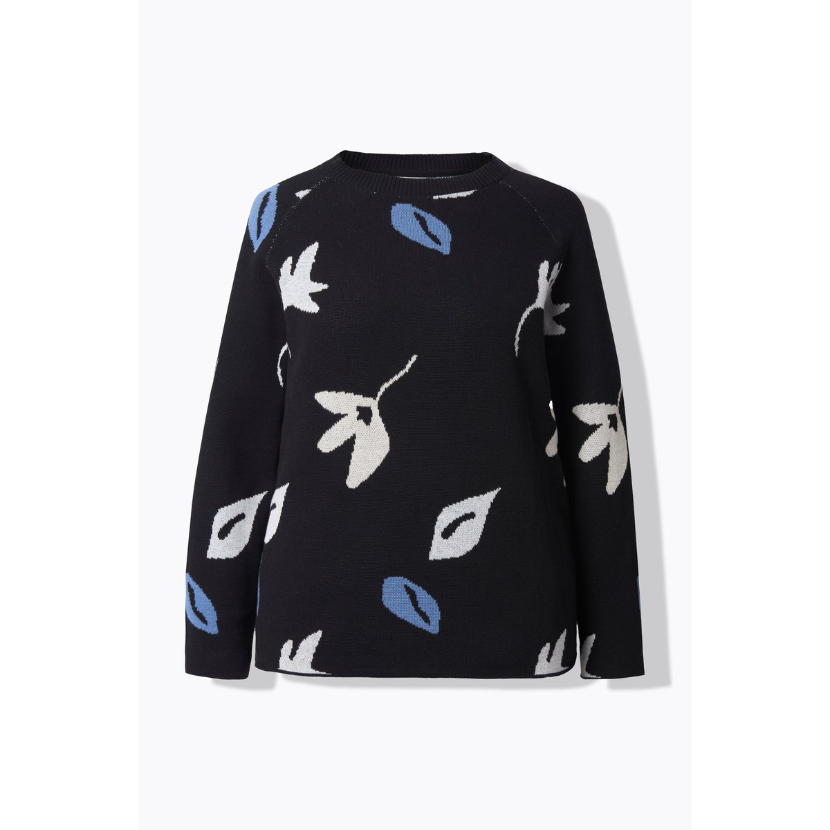 Pull en coton bio noir, ULLA POPKEN