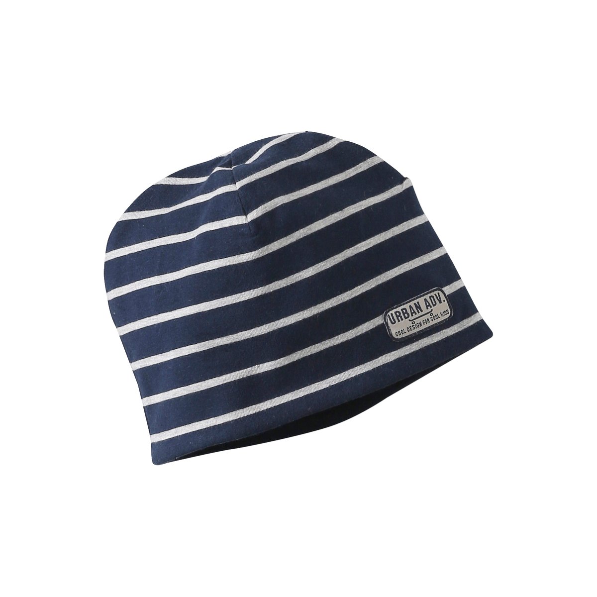Ensemble rayé bonnet + snood marine, VERTBAUDET