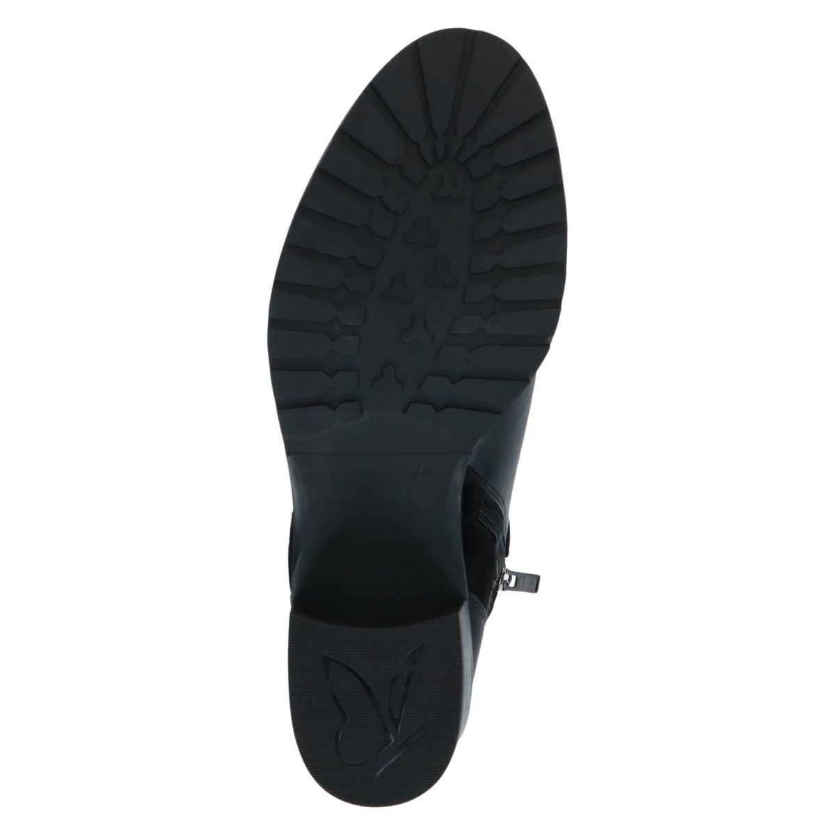Bottine talon bloc noir zèbre, CAPRICE