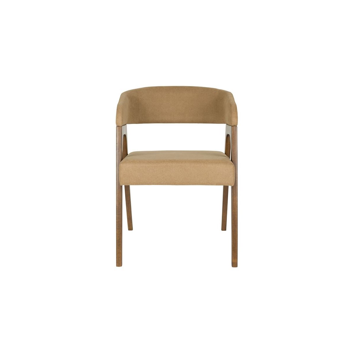Fauteuil design en tissu, ethnique, ADAMELLO beige, DUTCHBONE